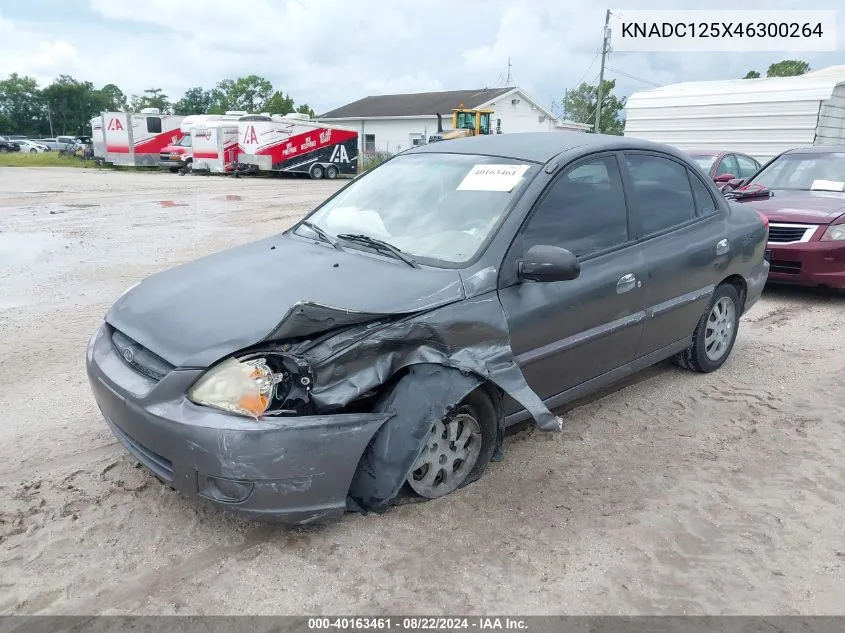 2004 Kia Rio VIN: KNADC125X46300264 Lot: 40163461