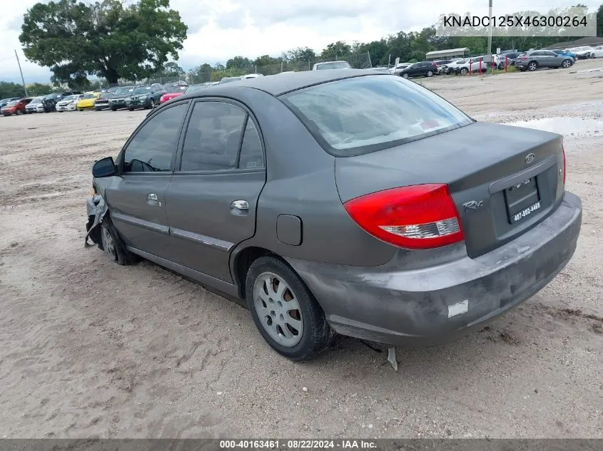 2004 Kia Rio VIN: KNADC125X46300264 Lot: 40163461