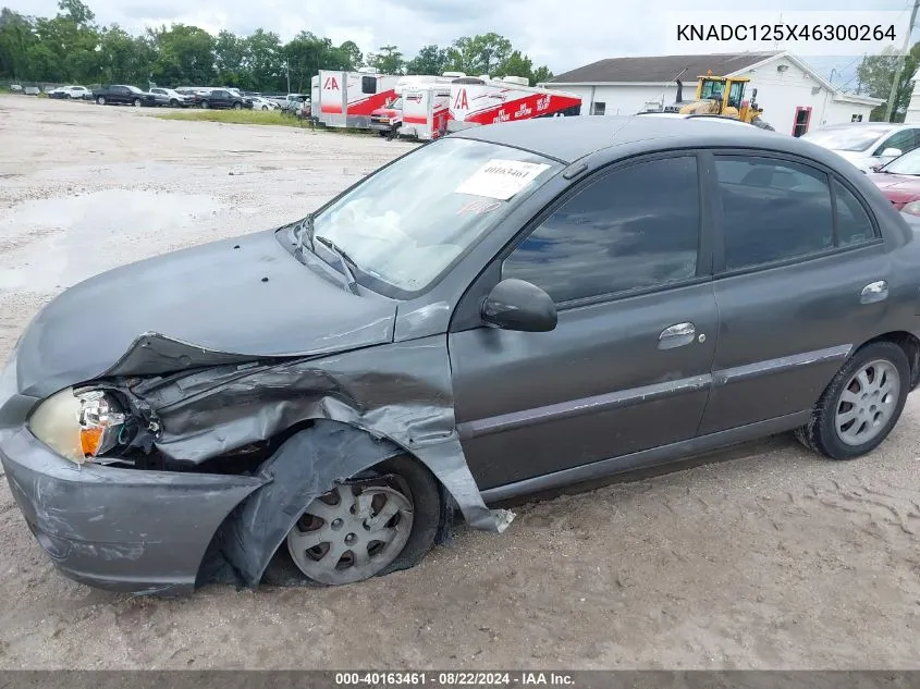 2004 Kia Rio VIN: KNADC125X46300264 Lot: 40163461