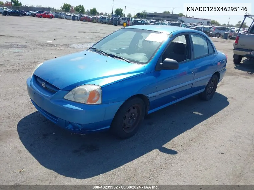 KNADC125X46295146 2004 Kia Rio