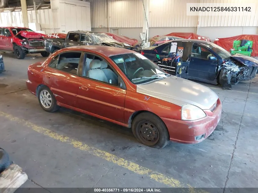 KNADC125846331142 2004 Kia Rio