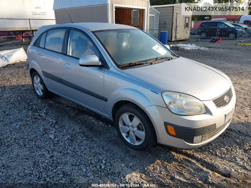 2009 Kia Rio5 Sx VIN: KNADE243X96547514 Lot: 40356752