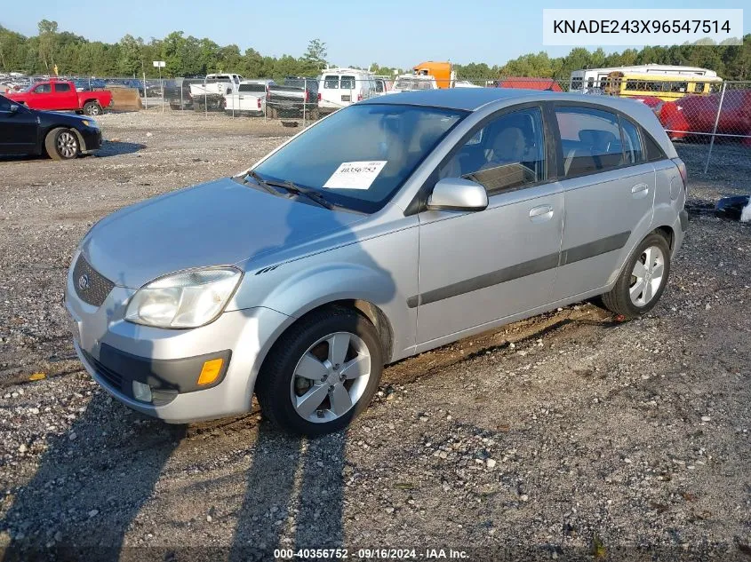 2009 Kia Rio5 Sx VIN: KNADE243X96547514 Lot: 40356752