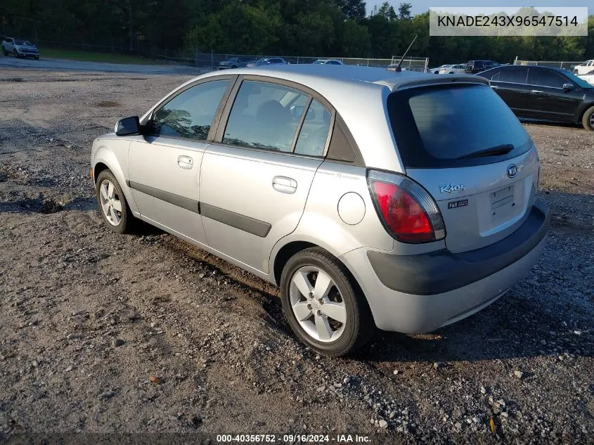 2009 Kia Rio5 Sx VIN: KNADE243X96547514 Lot: 40356752