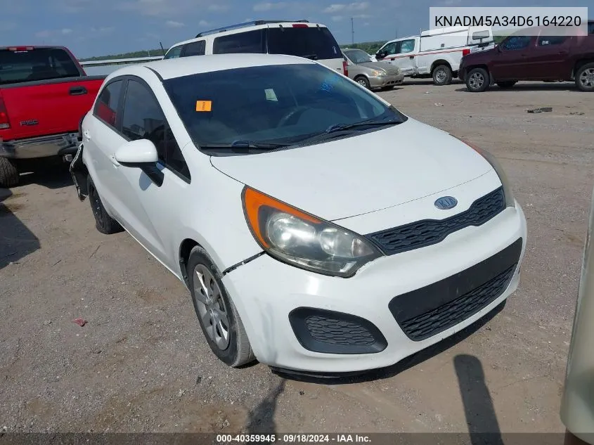 KNADM5A34D6164220 2013 Kia Rio Lx