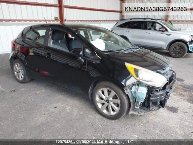 2016 Kia Rio Ex/Lx/Sx VIN: KNADN5A38G6740263 Lot: 12079486