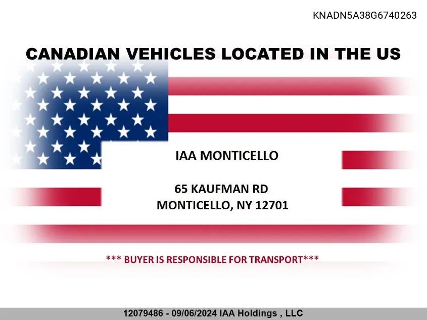 2016 Kia Rio Ex/Lx/Sx VIN: KNADN5A38G6740263 Lot: 12079486