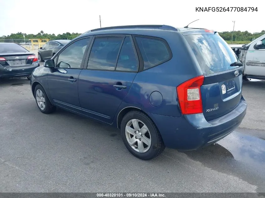 KNAFG526477084794 2007 Kia Rondo Lx V6