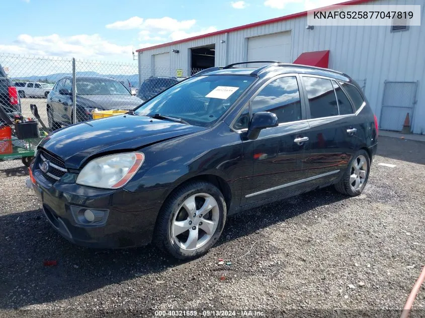 2007 Kia Rondo Ex VIN: KNAFG525877047819 Lot: 40321659