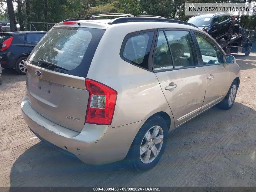 KNAFG526787166536 2008 Kia Rondo Lx V6