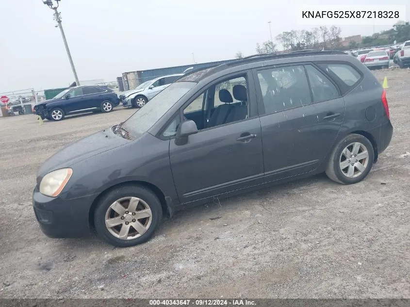 2008 Kia Rondo Lx VIN: KNAFG525X87218328 Lot: 40343647