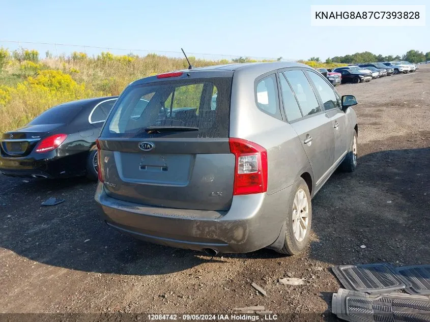 2012 Kia Rondo VIN: KNAHG8A87C7393828 Lot: 12084742