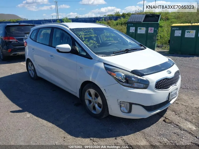 2014 Kia Rondo VIN: KNAHT8A3XE7065323 Lot: 12075303