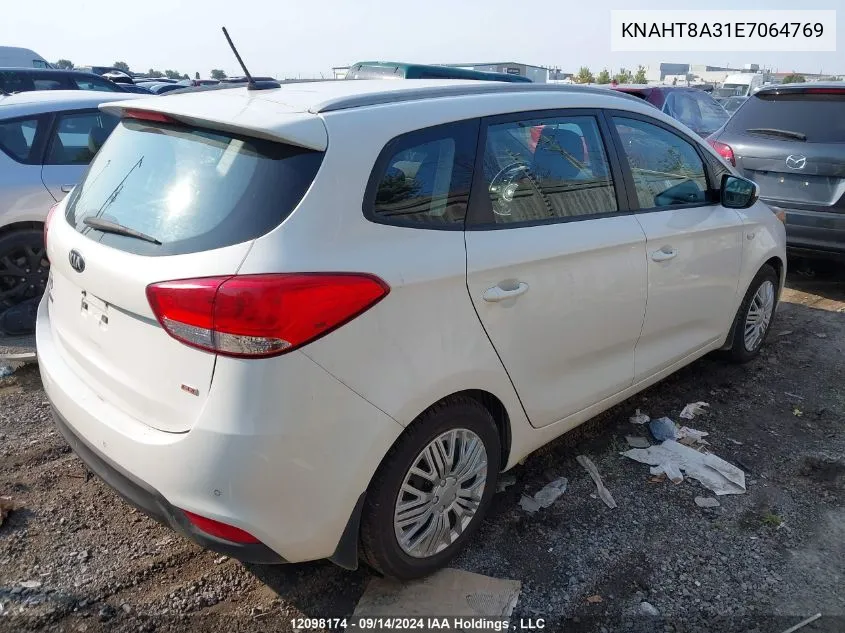 2014 Kia Rondo VIN: KNAHT8A31E7064769 Lot: 12098174