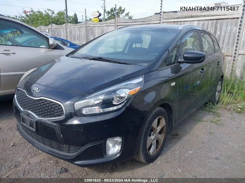 2015 Kia Rondo VIN: KNAHT8A34F7115487 Lot: 12081633