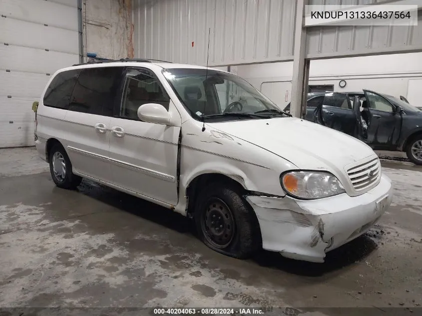 KNDUP131336437564 2003 Kia Sedona Ex/Lx