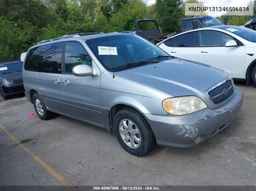 KNDUP131346596814 2004 Kia Sedona Ex/Lx