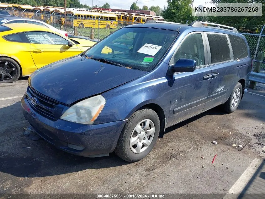 KNDMB233786267268 2008 Kia Sedona Ex/Lx