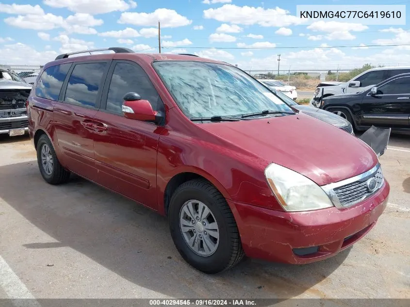 KNDMG4C77C6419610 2012 Kia Sedona Lx