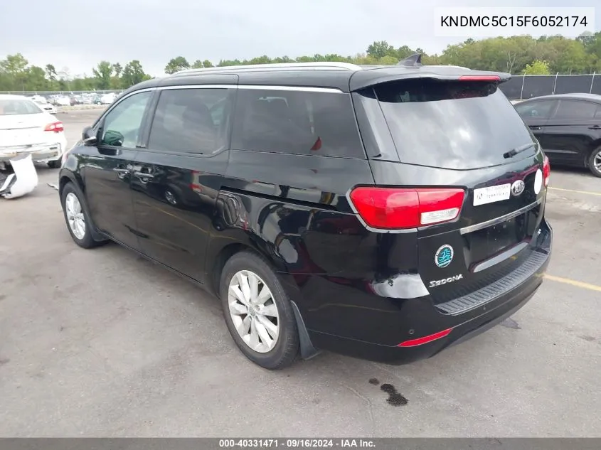 2015 Kia Sedona Ex VIN: KNDMC5C15F6052174 Lot: 40331471