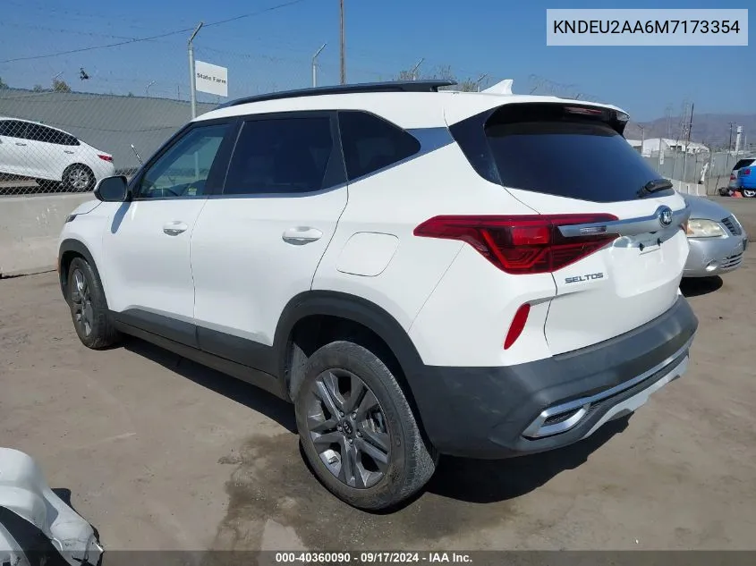 2021 Kia Seltos S VIN: KNDEU2AA6M7173354 Lot: 40360090