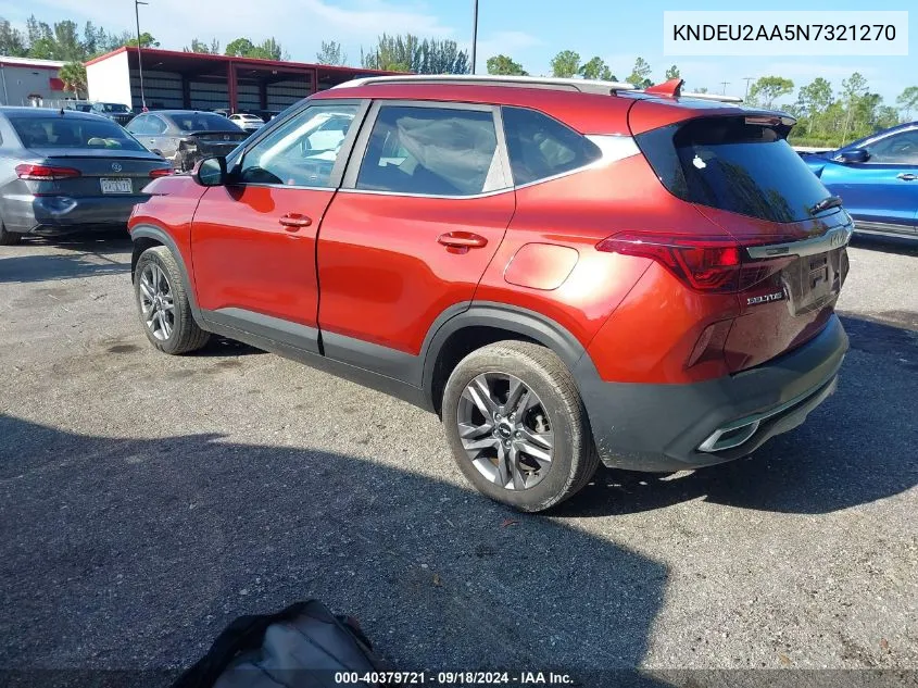 2022 Kia Seltos S VIN: KNDEU2AA5N7321270 Lot: 40379721