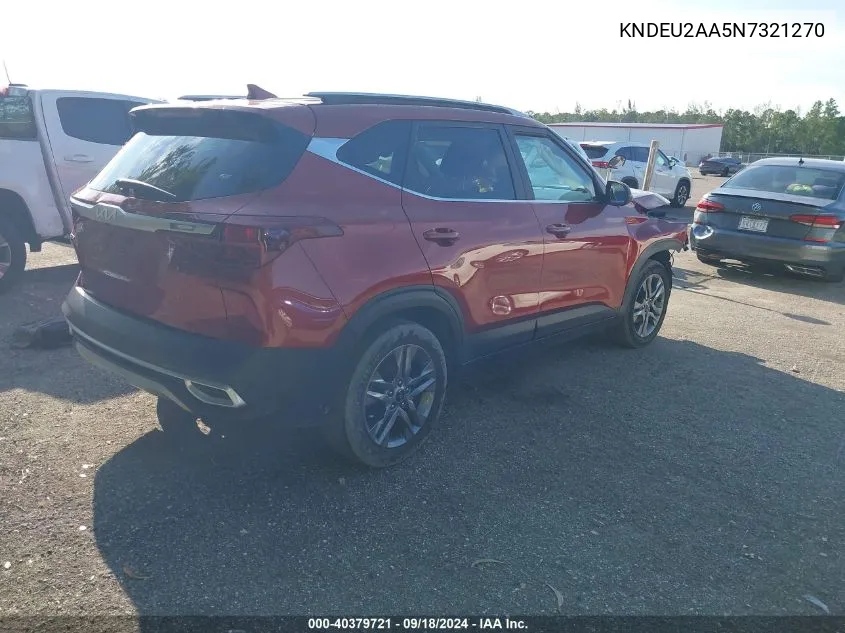 2022 Kia Seltos S VIN: KNDEU2AA5N7321270 Lot: 40379721