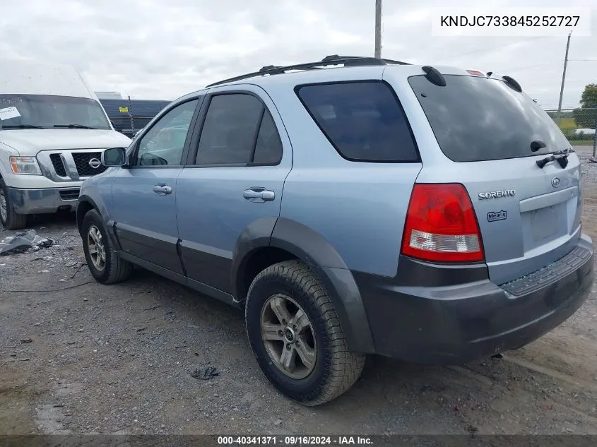 2004 Kia Sorento Lx/Ex VIN: KNDJC733845252727 Lot: 40341371