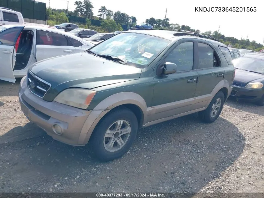 2004 Kia Sorento Ex/Lx VIN: KNDJC733645201565 Lot: 40377293