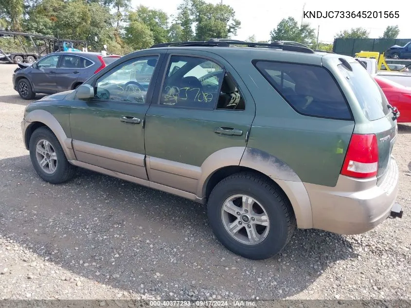 KNDJC733645201565 2004 Kia Sorento Ex/Lx