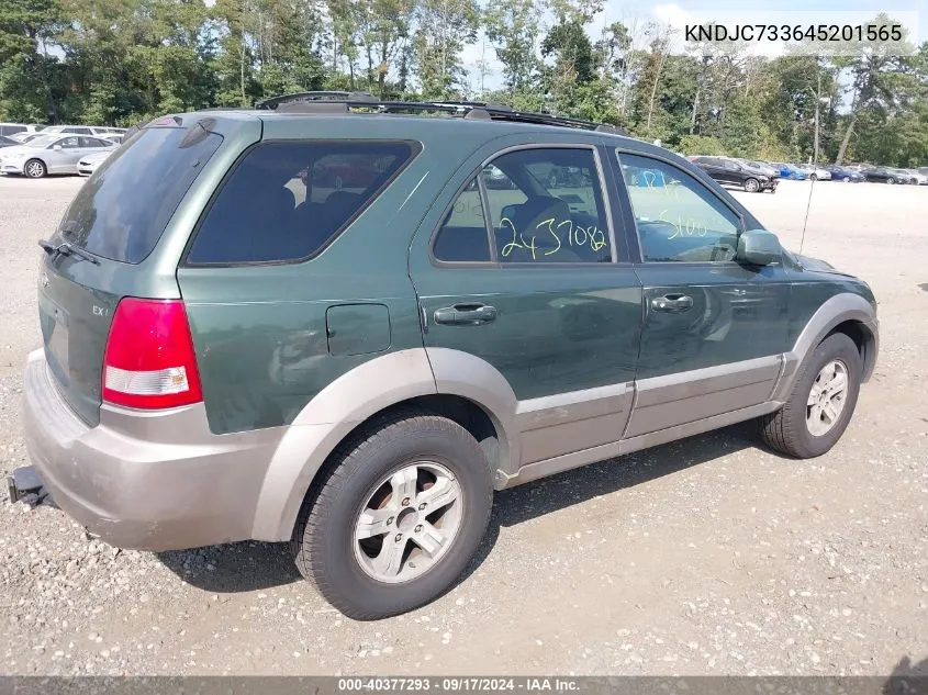 KNDJC733645201565 2004 Kia Sorento Ex/Lx