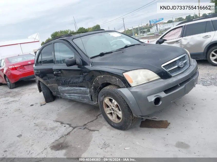 KNDJD733755416662 2005 Kia Sorento Ex/Lx