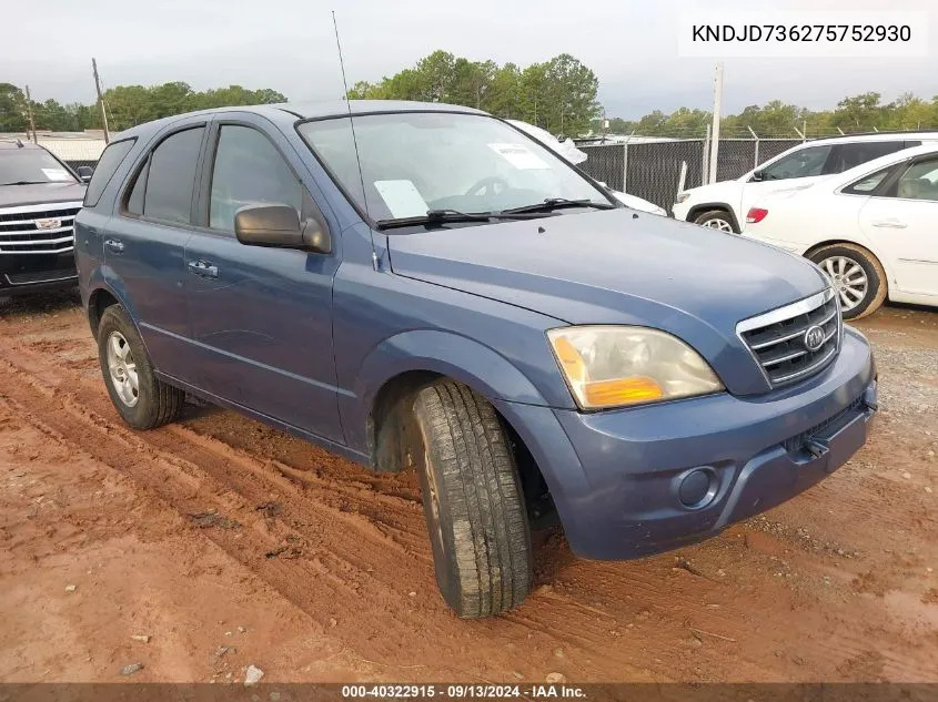 KNDJD736275752930 2007 Kia Sorento