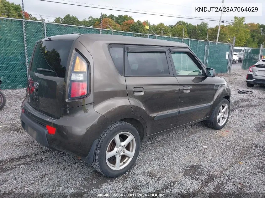 2010 Kia Soul ! VIN: KNDJT2A23A7064629 Lot: 40335564