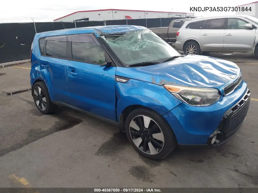 2016 Kia Soul + VIN: KNDJP3A53G7301844 Lot: 40367650