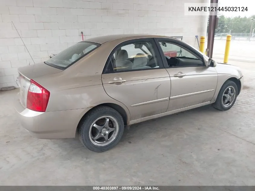 KNAFE121445032124 2004 Kia Spectra Ex/Lx