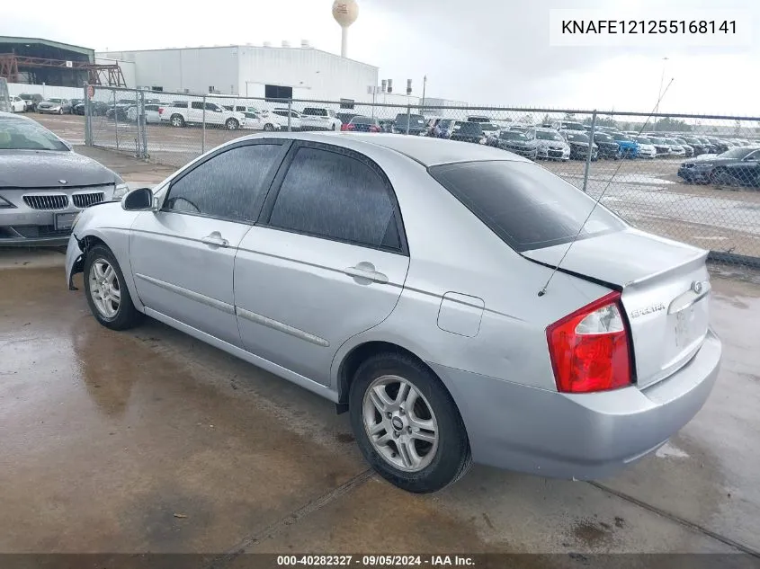 2005 Kia Spectra Ex/Lx/Sx VIN: KNAFE121255168141 Lot: 40282327