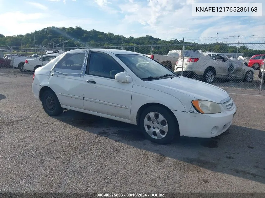 2006 Kia Spectra Lx/Ex VIN: KNAFE121765286168 Lot: 40275893