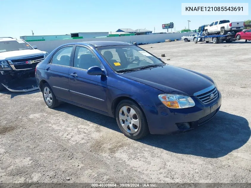 KNAFE121085543691 2008 Kia Spectra Ex