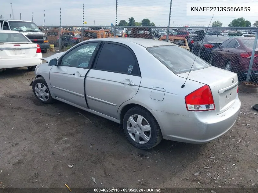 2009 Kia Spectra Ex/Lx/Sx VIN: KNAFE221395666859 Lot: 40252118