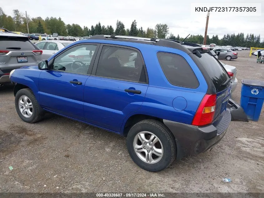 KNDJF723177357305 2007 Kia Sportage Lx V6