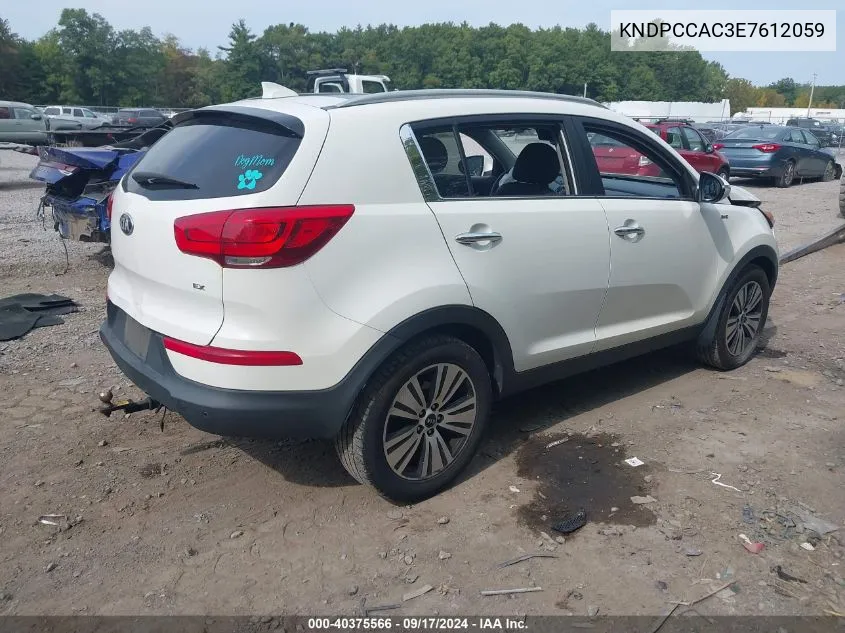 2014 Kia Sportage Ex VIN: KNDPCCAC3E7612059 Lot: 40375566