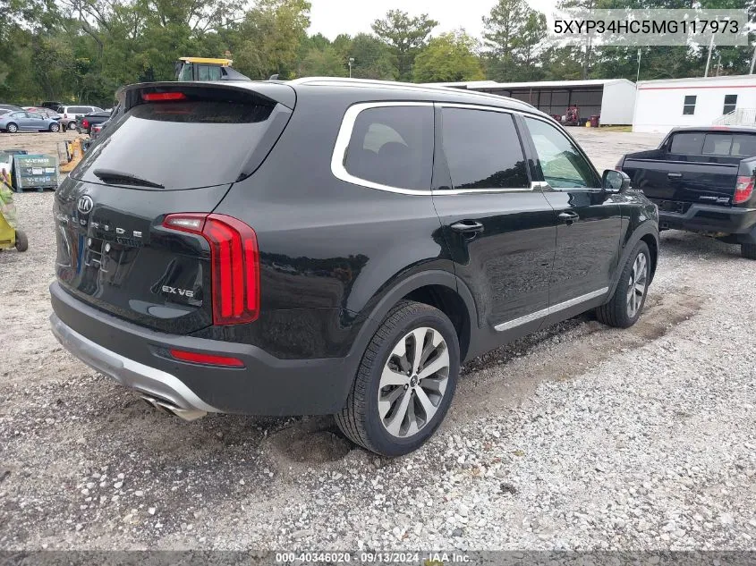 2021 Kia Telluride Ex VIN: 5XYP34HC5MG117973 Lot: 40346020