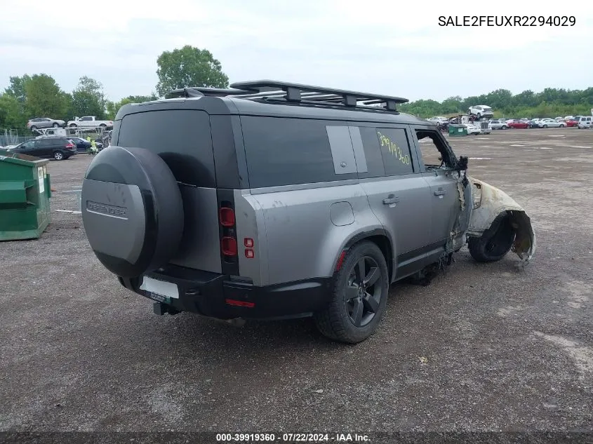 2024 Land Rover Defender 130 P400 X-Dynamic Se VIN: SALE2FEUXR2294029 Lot: 39919360