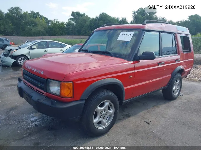 1999 Land Rover Discovery Series Ii VIN: SALTY124XXA219928 Lot: 40075658