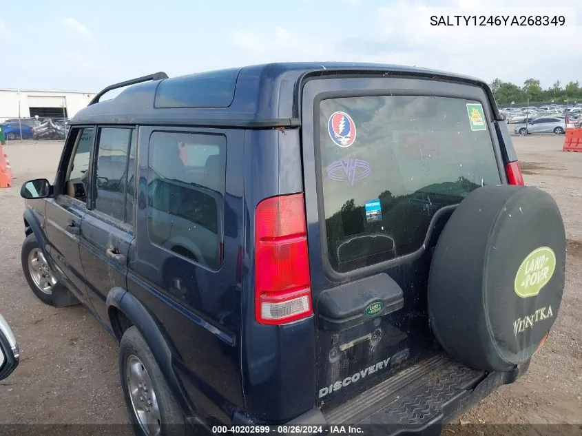 2000 Land Rover Discovery Series Ii Cloth/Series Ii Leather VIN: SALTY1246YA268349 Lot: 40202699