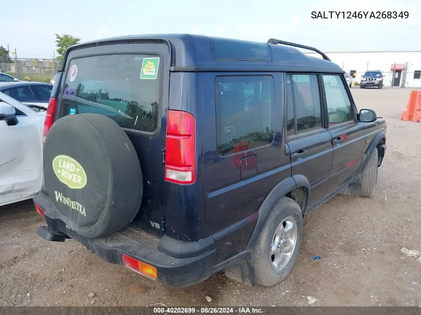 2000 Land Rover Discovery Series Ii Cloth/Series Ii Leather VIN: SALTY1246YA268349 Lot: 40202699