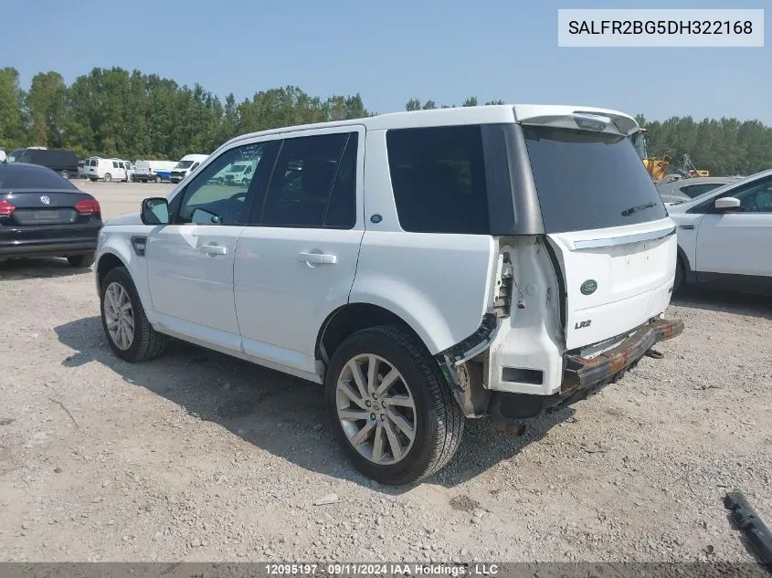 2013 Land Rover Lr2 VIN: SALFR2BG5DH322168 Lot: 12095197