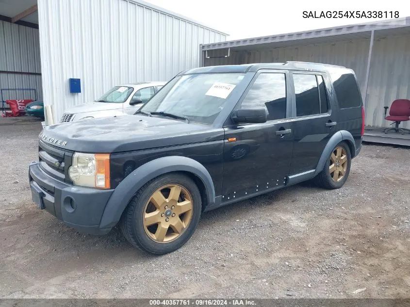 SALAG254X5A338118 2005 Land Rover Lr3 Hse