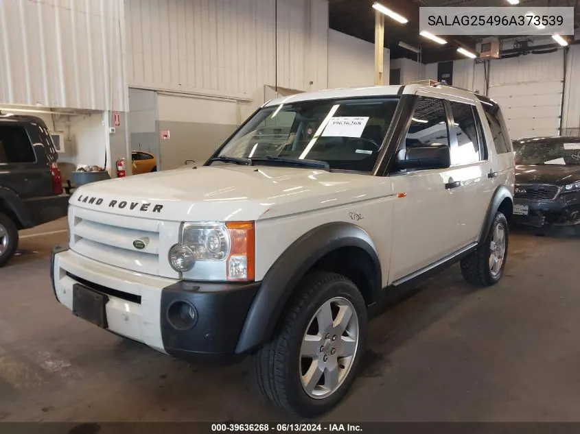 2006 Land Rover Lr3 V8 Hse VIN: SALAG25496A373539 Lot: 39636268